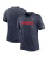 Фото #2 товара Men's Heather Navy New England Patriots Team Tri-Blend T-shirt