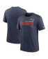 Men's Heather Navy New England Patriots Team Tri-Blend T-shirt