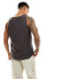 ASOS DESIGN heavyweight vest in charcoal