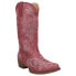 Фото #3 товара Roper Riley Round Toe Cowboy Womens Red Casual Boots 09-021-1566-2026