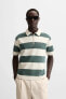 TEXTURED WEAVE POLO SHIRT WITH ZIP