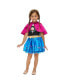 ფოტო #1 პროდუქტის Toddler Girls Frozen Princess Anna Fur Dress
