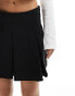 ASOS DESIGN pleated mini skirt in black - BLACK