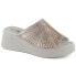 Фото #1 товара Comfortable leather wedge mules S.Barski W OLI255B, gold