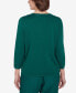 ფოტო #2 პროდუქტის Women's Emerald Isle Color Blocking Gold Trim Sweater