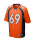 ფოტო #3 პროდუქტის Men's Mark Schlereth Orange Denver Broncos Game Retired Player Jersey