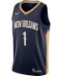 ფოტო #2 პროდუქტის Men's Zion Williamson New Orleans Pelicans 2020/21 Swingman Jersey - Icon Edition