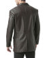 Фото #4 товара Men Classic Two-Button Leather Blazer - Short