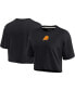 ფოტო #2 პროდუქტის Women's Black Phoenix Suns Super Soft Boxy Cropped T-shirt
