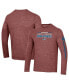 Men's Heather Burgundy Colorado Avalanche Tri-Blend Long Sleeve T-shirt Бордовый, L - фото #4