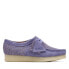 Фото #1 товара Clarks Wallabee 26172728 Womens Purple Suede Oxfords & Lace Ups Casual Shoes