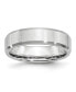 ფოტო #1 პროდუქტის Cobalt Beveled Edge Satin Wedding Band Ring