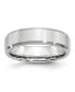 Фото #1 товара Cobalt Beveled Edge Satin Wedding Band Ring