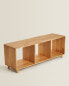 Wood storage sideboard