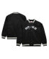 Фото #1 товара Куртка с полной застежкой Mitchell&Ness Сан-Антонио Спёрс черная Hardwood Classics Wordmark Raglan