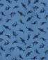 Kid Shark Print Button-Front Short Sleeve Shirt 4
