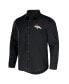 Фото #3 товара Men's NFL x Darius Rucker Collection by Black Denver Broncos Convertible Twill Long Sleeve Button-Up Shirt