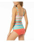 Фото #2 товара Women's Swim Alexis Tankini Top with Stripe Print