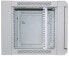 Intellinet Network Cabinet - Wall Mount (Standard) - 6U - Usable Depth 260mm/Width 510mm - Grey - Flatpack - Max 60kg - Metal & Glass Door - Back Panel - Removeable Sides - Suitable also for use on desk or floor - 19" - Parts for wall install (eg screws/rawl plugs)