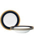 Фото #1 товара Odessa Cobalt Gold Set of 4 Soup Bowls, Service For 4