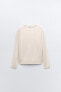 3/4-length-sleeve knit sweater