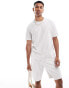 Armani Exchange co-ord t-shirt with all over logo print in white