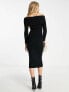 Фото #3 товара New Look Tall bardot mini dress in black