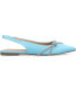 ფოტო #2 პროდუქტის Women's Rebbel Rhinestone Knot Slingback Flats