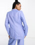 Фото #4 товара & Other Stories co-ord linen blend blazer in blue