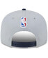 Фото #3 товара Men's Gray, Navy New Orleans Pelicans Tip-Off Two-Tone 9FIFTY Snapback Hat