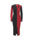Фото #3 товара Women's Black, Cardinal Arizona Cardinals Shoko Knit Button-Up Sweater Dress