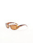 AIRE supernova slim oval sunglasses in tortoiseshell