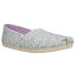 Фото #2 товара TOMS Alpargata Leopard Slip On Womens Blue Flats Casual 10017748T