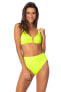 Фото #4 товара Maaji Women's Standard Bralette Green Bikini Top Swimwear Size Medium 307035