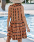 ფოტო #2 პროდუქტის Women's Ruffles & Arrows Mini Beach Dress