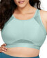 ფოტო #1 პროდუქტის Full Figure Plus Size No-Sweat Mesh Sports Wirefree Bra