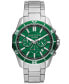 ფოტო #1 პროდუქტის Men's Spencer Chronograph Silver-Tone Stainless Steel Watch 44mm