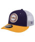 ფოტო #1 პროდუქტის Men's Purple LSU Tigers Throwback Circle Patch 9fifty Trucker Snapback Hat