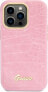 Guess Etui Guess GUHCP14LHGCRHP Apple iPhone 14 Pro różowy/pink hardcase Croco Collection