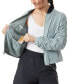 ფოტო #3 პროდუქტის Women's Packable Rib-Collar Bomber Jacket