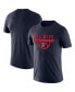 Фото #2 товара Men's Navy Ole Miss Rebels Basketball Drop Legend Performance T-shirt