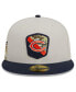 ფოტო #4 პროდუქტის Men's Stone, Navy Chicago Bears 2023 Salute To Service 59FIFTY Fitted Hat