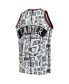 Men's Vince Carter White Toronto Raptors 1998-99 Hardwood Classics Doodle Swingman Jersey