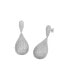 ფოტო #3 პროდუქტის Pave Graduated Dangling Teardrop Stud Earring