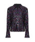 ფოტო #4 პროდუქტის Women's Multicolor Sequined Shirt