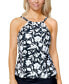 Фото #1 товара Women's Printed Cali Underwire Tankini Swim Top, Created For Macy's