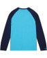 Men's Light Blue Villanova Wildcats Legendary Slub Raglan Long Sleeve T-shirt