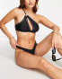 Фото #3 товара River Island ring & stud detail bikini top in black