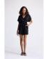 Women's V neck Drawstring Romper