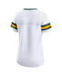 Фото #5 товара Women's White Green Bay Packers Sunday Best Lace-Up T-shirt